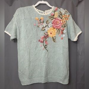 Marisa Christina Knitted By Hand Top Size M